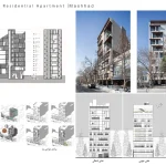 رتبه سوم مشترک در بخش معماری آپارتمانها: محمد ابراهیم زاده / ساختمان میان – مشهد