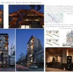 رتبه سوم مشترک در بخش معماری آپارتمانها: محمد ابراهیم زاده / ساختمان میان – مشهد